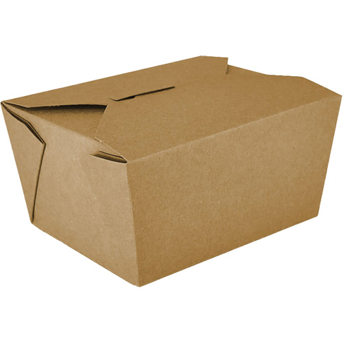 Kraft Take Out Food Containers, Corrugated, Rectangular Nassau Supply