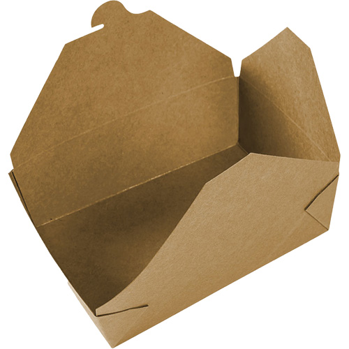 Kraft Take Out Food Containers, Corrugated, Rectangular Nassau Supply
