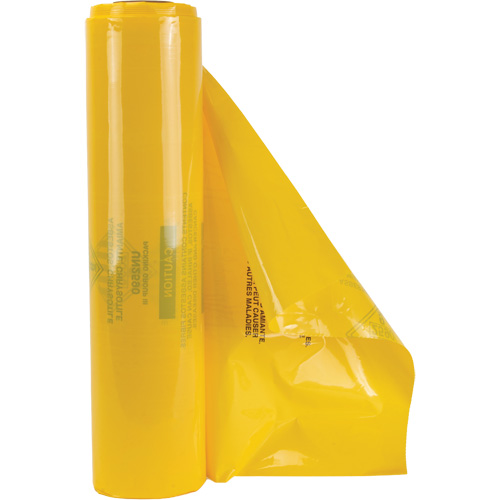 Hazardous Waste Liners, Asbestos, 40" L x 26" W, 3 mils Nassau Supply