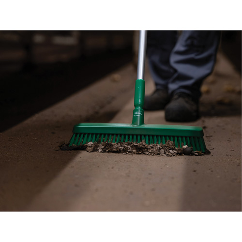 T&ecirc;te de balai-brosse, Crins Fin/Ferme, 16-1/2", Polyester/Polypropyl&egrave;ne, Vert Nassau Supply