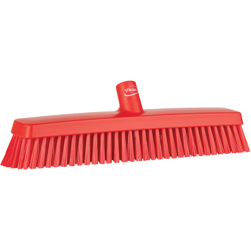 T&ecirc;te de balai-brosse, Crins Fin/Ferme, 16-1/2", Polyester/Polypropyl&egrave;ne, Rouge Nassau Supply
