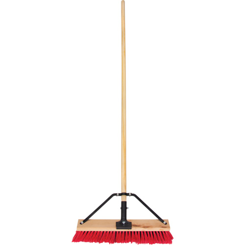 Balai-brosse &agrave; manche renforc&eacute;, 18", Moyen, Soies PVC Nassau Supply