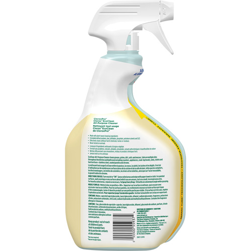 Nettoyant tout usage CloroxPro Clorox EcoClean, 946 ml, Bouteille &agrave; g&acirc;chette Nassau Supply