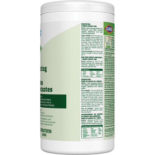 Lingettes d&eacute;sinfectantes EcoClean, 75 lingettes Nassau Supply