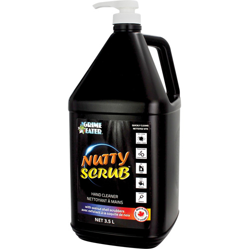 Nettoyant &agrave; mains avec exfoliant en coquille de noyer Nutty Scrub, Pierre ponce, 3,5 L, Bouteille, Sans parfum Nassau Supply
