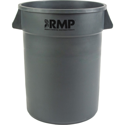 Garbage Bin, Polyethylene, 32 US gal. Nassau Supply