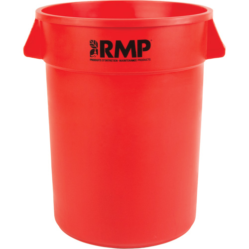 Garbage Bin, Polyethylene, 32 US gal. Nassau Supply