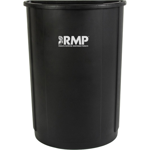 Poubelle demi-ronde, Poly&eacute;thyl&egrave;ne, 21 gal. US Nassau Supply