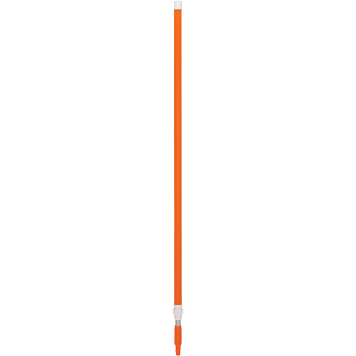 Manche, Balai/Brosse/Vadrouille &agrave; &eacute;pousseter/Support &agrave; tampon/Grattoir/Raclette/Vadrouille humide, Orange, T&eacute;lescopique, 62" - 109-2/5" lo Nassau Supply