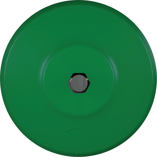 Brosse ronde HyDrive pour perceuse, Soies Tr&egrave;s ferme, Longueur de 3-1/10", Vert Nassau Supply