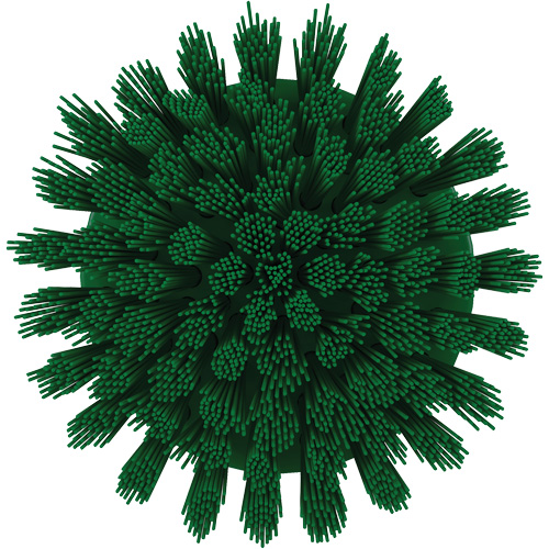 Brosse ronde HyDrive pour perceuse, Soies Tr&egrave;s ferme, Longueur de 3-1/10", Vert Nassau Supply