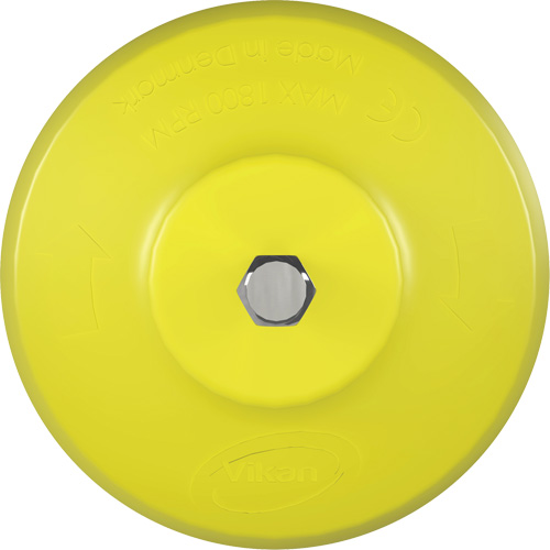 Brosse ronde HyDrive pour perceuse, Soies Tr&egrave;s ferme, Longueur de 3-1/10", Jaune Nassau Supply