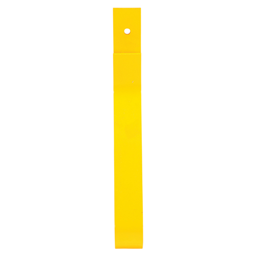 Rail Post, Steel, 10-3/4" L x 24" H, Yellow Nassau Supply