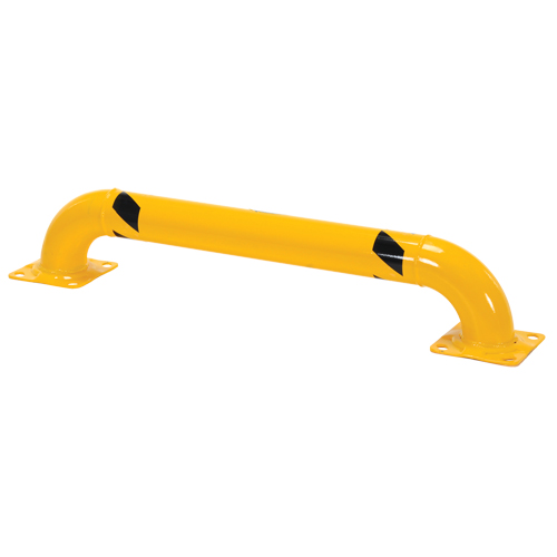 Low Profile Rack Guards, 4' W x 0.75' H, Yellow Nassau Supply