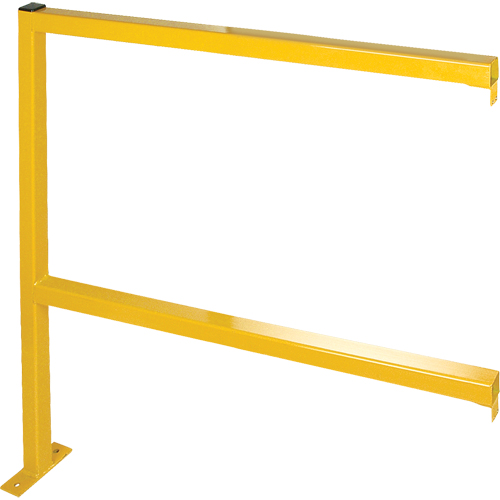 Perimeter Guards - Tubular Style, 46" W x 49-1/2" H, Yellow Nassau Supply