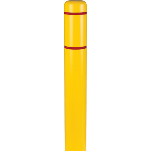 Polyethylene Bollard Covers, 6-5/8" Dia. x 52" L, Yellow Nassau Supply