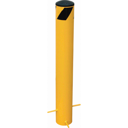 Bornes &agrave; couler, Acier, 35" h x 5-9/16" la, Jaune Nassau Supply