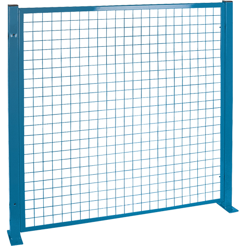 Perimeter Guards - Mesh Style, 4' H x 4' W, Blue Nassau Supply
