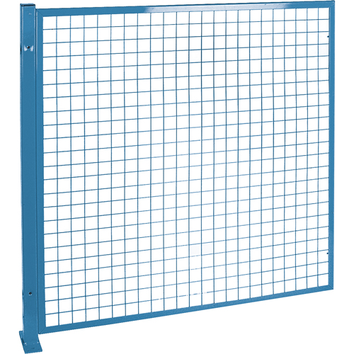 Perimeter Guards - Mesh Style, 4' H x 4' W, Blue Nassau Supply