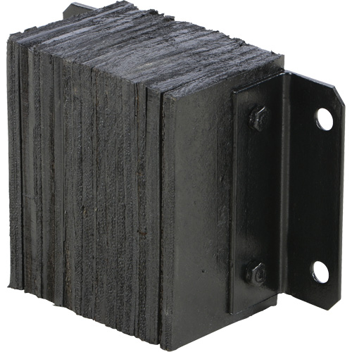 Butoir de quai lamell&eacute;, Horizontal, Caoutchouc, 12" la x 6" p x 10" h Nassau Supply