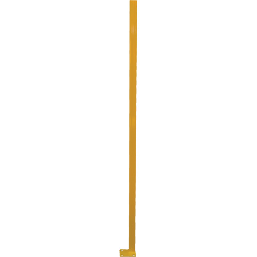 Poteau de protection de coin p&eacute;rim&eacute;trique ajustable, 4" la x 72" h, Jaune Nassau Supply