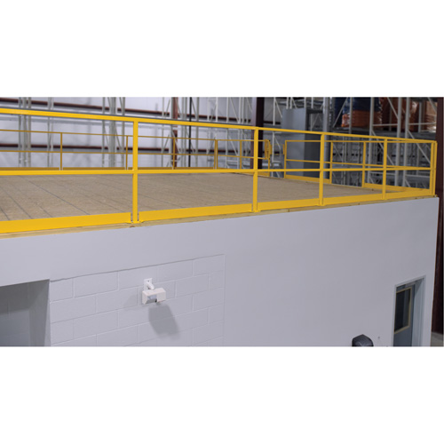 Mezzanine Safety Gate, 68-1/2" L x 42" H, 80-1/16" Raised, Yellow Nassau Supply