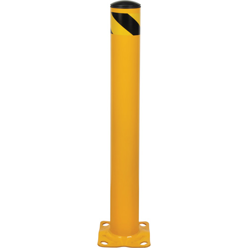 Butoir, Acier, 36" h x 4-1/2" la, Jaune Nassau Supply