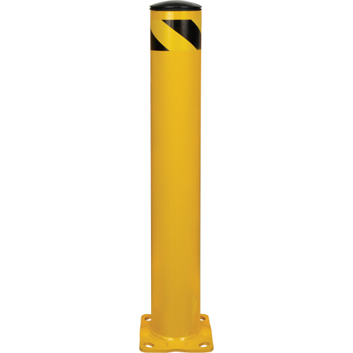Butoir de s&eacute;curit&eacute;, Acier, 36" h x 5-1/2" la, Jaune Nassau Supply