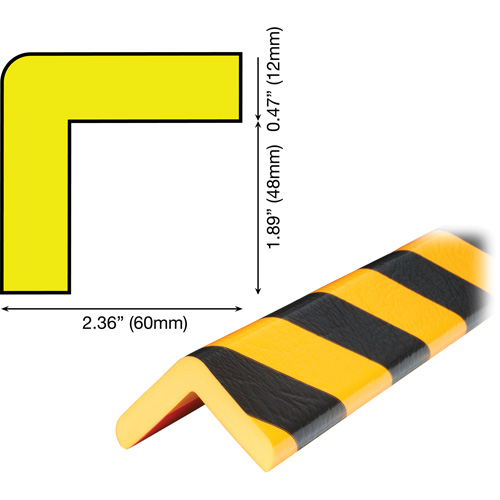H Plus Profile 1M Corner Protection Bumper Guard Nassau Supply