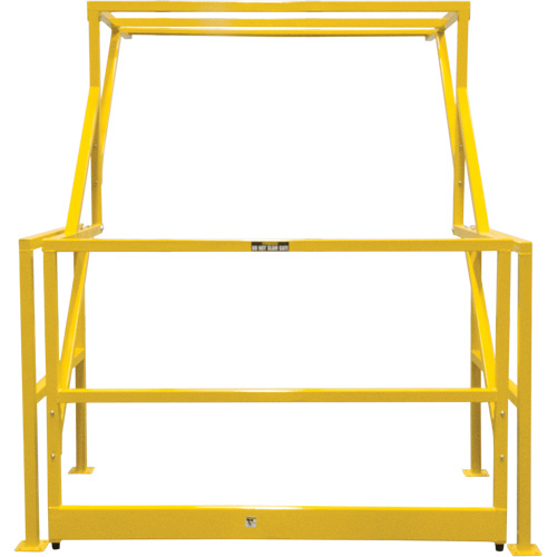Mezzanine Safety Gate, 70" L x 77" H, 78" Raised, Yellow Nassau Supply