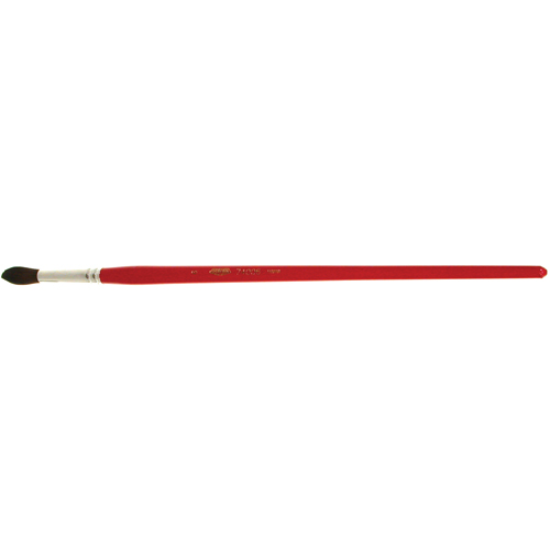Pinceau de forme ronde pour marquage, Largeur de la brosse de 9/32", Soie de chameau, Manche &agrave; Bois Nassau Supply
