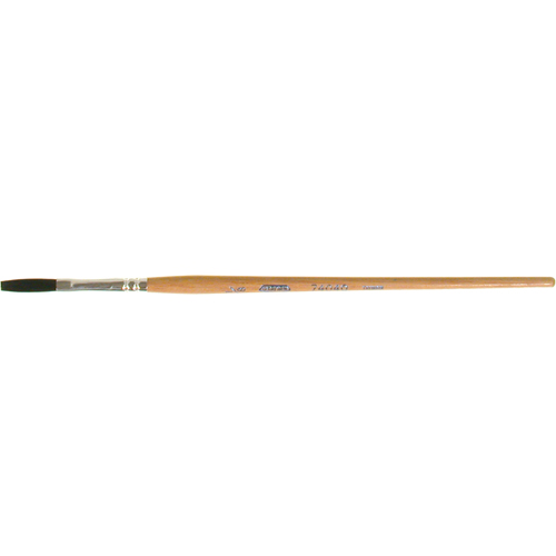 Pinceau une passe, Largeur de la brosse de 1/8", Soie de bœuf, Manche &agrave; Bois Nassau Supply