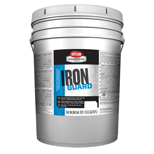 Industrial Iron Guard&reg; Water-Based Enamel, 5 gal., Pail, White Nassau Supply