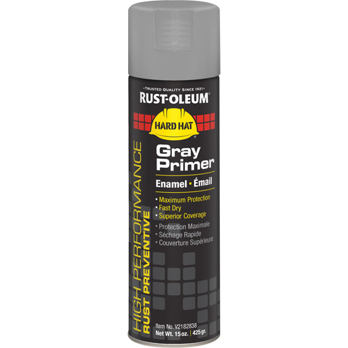 V2100 System Enamel Spray Primer, Gray, Matte, 15 oz., Aerosol Can Nassau Supply