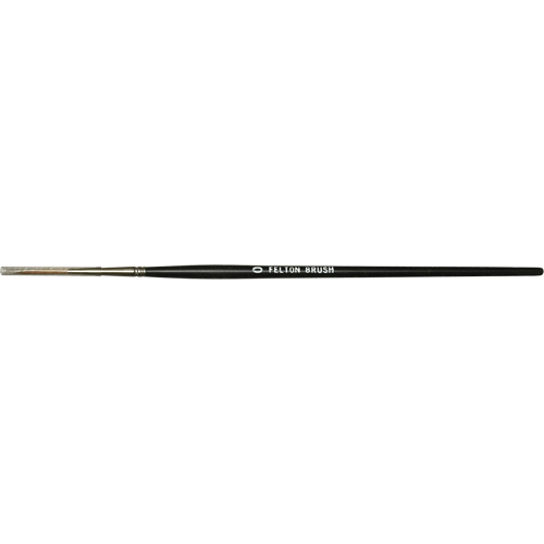 Flat Bristle Artist Brush, 6 mm Brush Width, Red Sable, Wood Handle Nassau Supply