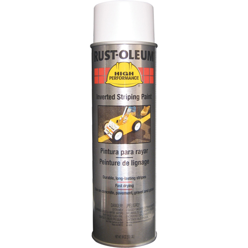 High Performance 2300 System Inverted Striping Spray Paint, White, 18 oz., Aerosol Can Nassau Supply