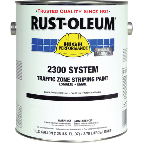 2300 System Traffic Zone Striping Paint, Yellow, 5 gal., Gallon Nassau Supply