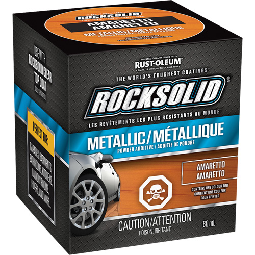 RockSolid&reg; Metallic Powder Additive, 60 mL, Bottle, Amaretto Nassau Supply