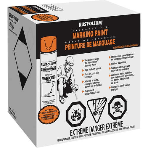 Inverted Marking Paint Spray, Aerosol Can Nassau Supply