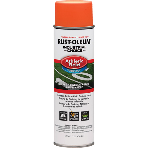 Peinture de lignage pour terrains de sport AF1600, Orange, Canette a&eacute;rosol Nassau Supply