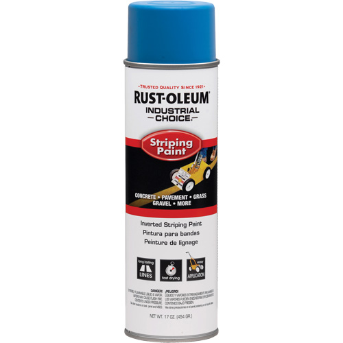 S1600 System Inverted Striping Paint, Blue, Aerosol Can Nassau Supply
