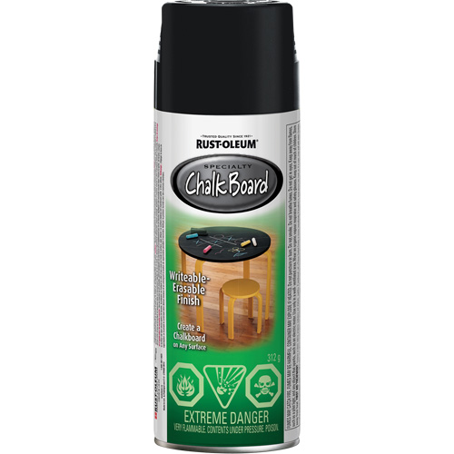 Specialty Chalk Board Paint, Aerosol Can, Black Nassau Supply