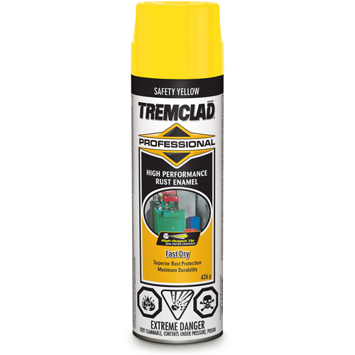 Tremclad&reg; Professional Rust Enamel, Safety Yellow, High-Gloss, Aerosol Can Nassau Supply