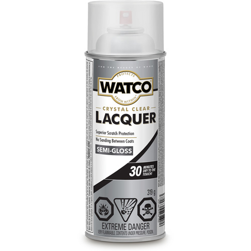 Watco&reg; Lacquer Wood Finish, 319 g, Clear, Semi-Gloss Nassau Supply