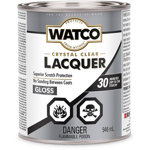 Laque pour bois Watco, 946 ml, Transparent, Brillant Nassau Supply