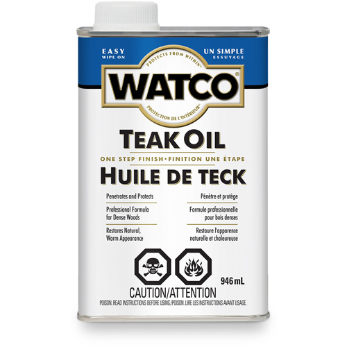 Watco&reg; Teak Oil, 946 ml, Clear, Transparent Nassau Supply