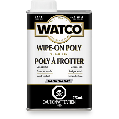 Watco&reg; Wipe-on Poly Stain, 473 ml, Clear, Satin Nassau Supply