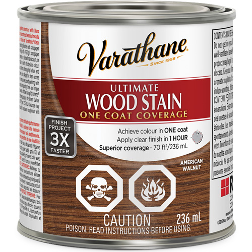 Varathane&reg; Ultimate Wood Stain, 236 ml, American Walnut Nassau Supply