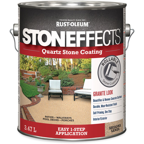 Rev&ecirc;tement &agrave; base de pierre de quartz Stoneffects, 3,78 L, &agrave; l'eau, Textur&eacute;, Beige Nassau Supply