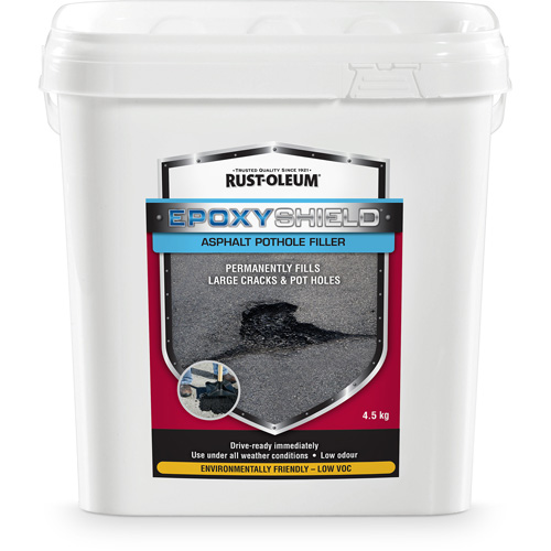 Remplisseur de nids-de-poule dasphalte EpoxyShield, Seau, Noir Nassau Supply